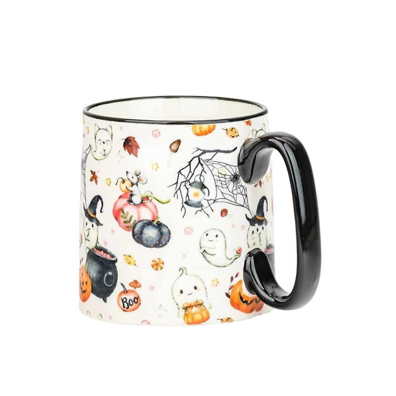 Pink Witchy Ghost Mugs, Set of 4