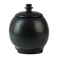 Black Skull Ceramic Cookie Jar