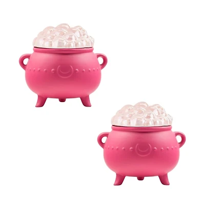 Pink Cauldron Bubble Canisters, Set of 2