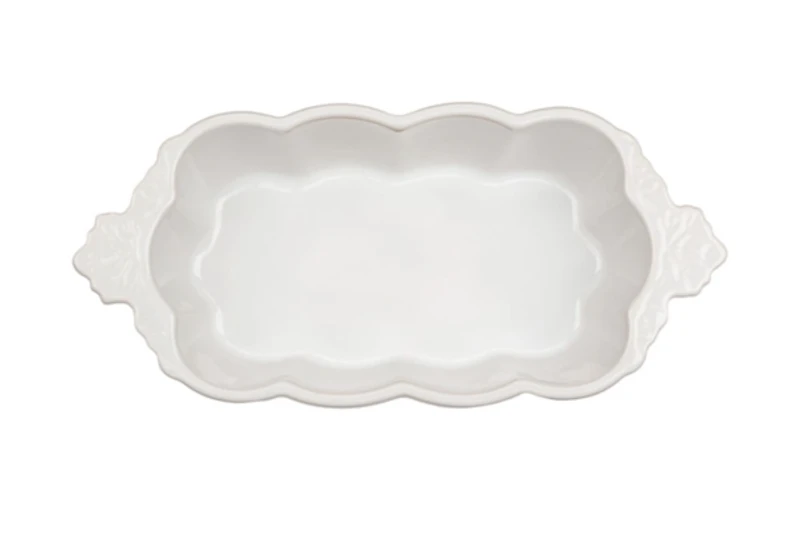White Autumn Vine Loaf Pans, Set of 2