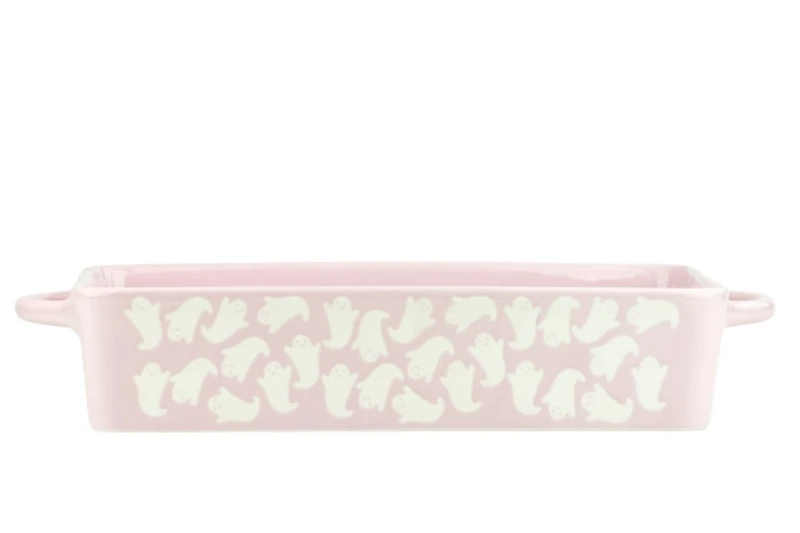 Pink Flying Ghosts 2-pc. Halloween Bakeware Set