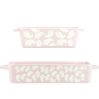 Pink Flying Ghosts 2-pc. Halloween Bakeware Set