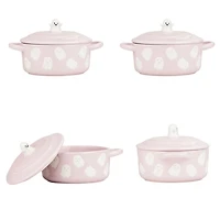 Pink Flying Ghosts 4-pc. Halloween Bakeware Set