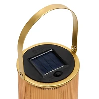 Bronze Glass Solar Lantern
