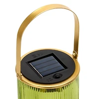 Green Glass Solar Lantern