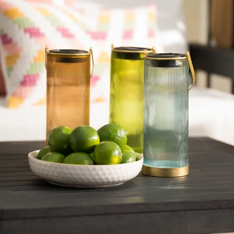 Green Glass Solar Lantern