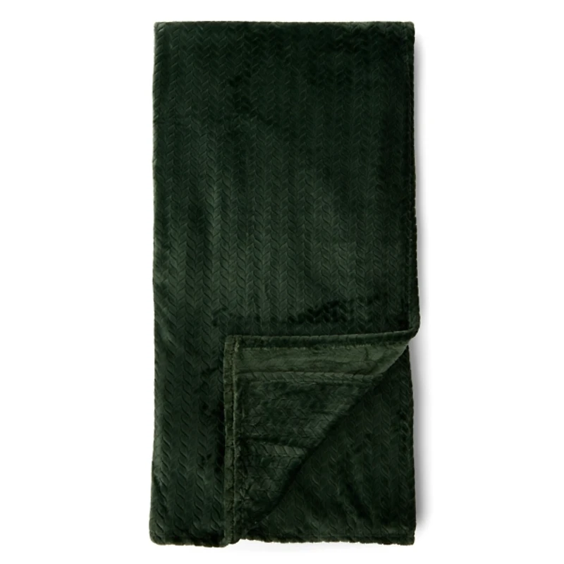 Pine Atelier Velvet Chevron Queen Blanket