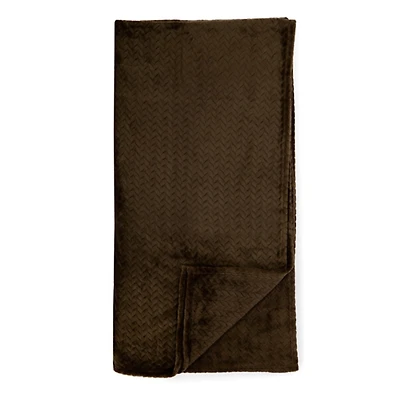 Saddle Atelier Velvet Chevron Queen Blanket