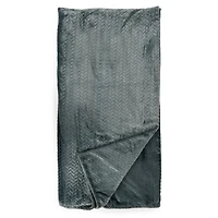 Slate Atelier Velvet Chevron Queen Blanket