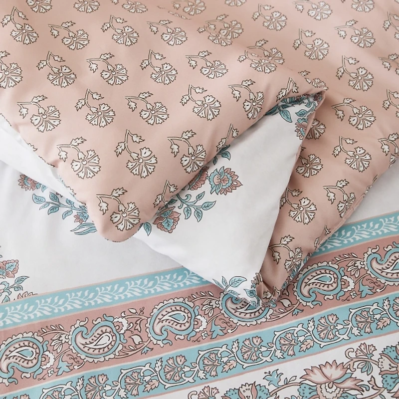 Sofia Bouquet Reversible 5-pc. Queen Comforter Set