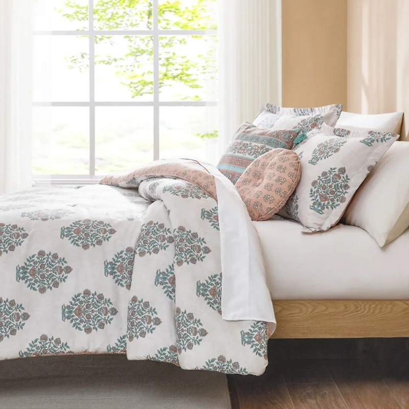 Sofia Bouquet Reversible 5-pc. King Comforter Set