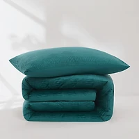 Teal Ruched Stripe 2-pc. Twin XL Comforter Set