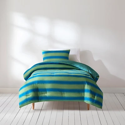 Green Cabana Stripe 2-pc. Twin XL Comforter Set