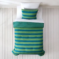 Green Cabana Stripe 2-pc. Twin XL Comforter Set