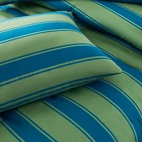 Green Cabana Stripe 2-pc. Twin XL Comforter Set