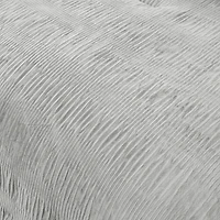 Gray Ruched Stripe 2-pc. Twin XL Comforter Set