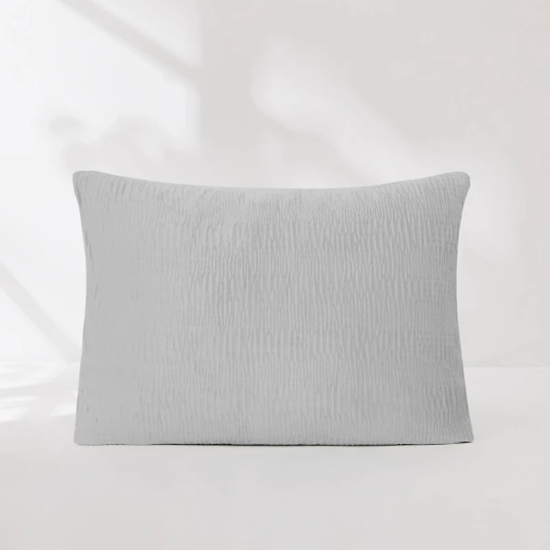 Gray Ruched Stripe 2-pc. Twin XL Comforter Set