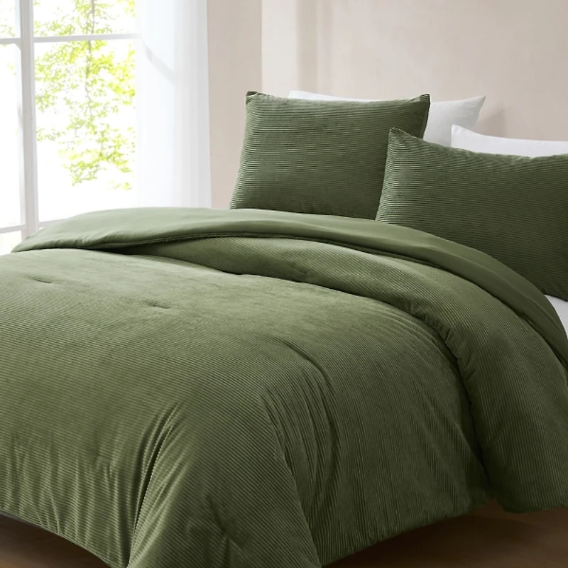 Olive Arden Corduroy 3-pc Full/Queen Comforter Set