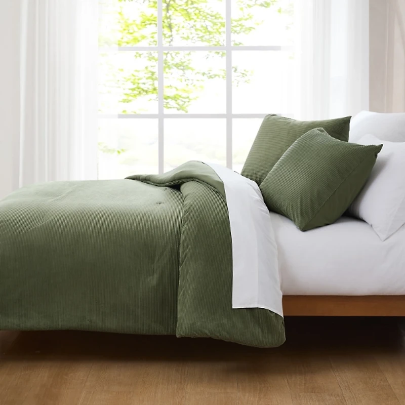 Olive Arden Corduroy 3-pc Full/Queen Comforter Set