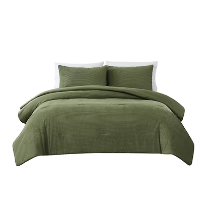 Olive Arden Corduroy 3-pc Full/Queen Comforter Set