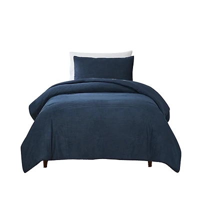 Navy Arden Corduroy 2-pc. Twin XL Comforter Set
