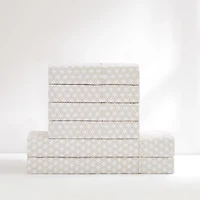 Neutral Geometric Diamond 6-pc. Full Sheet Set