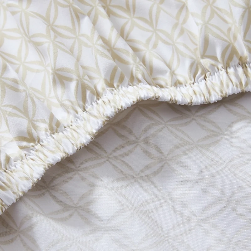 Neutral Geometric Diamond 6-pc. Full Sheet Set