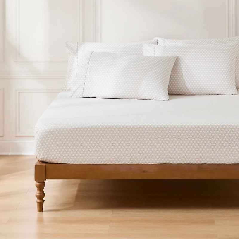 Neutral Geometric Diamond 6-pc. Full Sheet Set