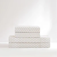 Neutral Geometric Diamond 4-pc. Twin Sheet Set