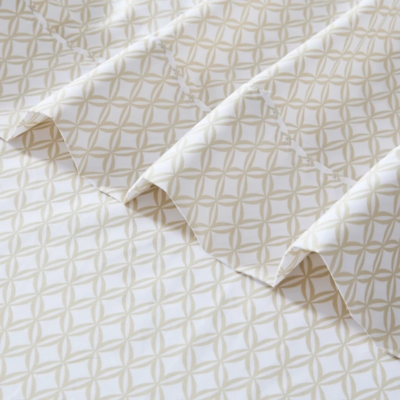 Neutral Geometric Diamond 6-pc. King Sheet Set