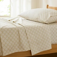 Neutral Damask Cotton 3-pc. Twin Sheet Set