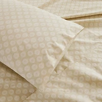 Neutral Damask Cotton 3-pc. Twin Sheet Set