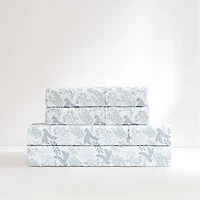 Blue Botanical 4-pc. Twin Sheet Set