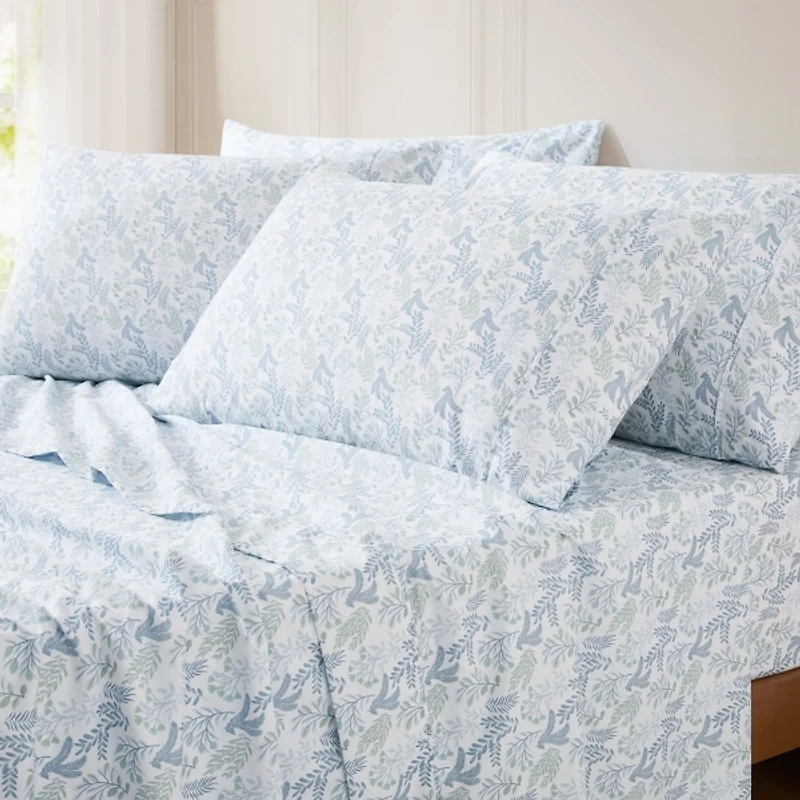 Blue Botanical 6-pc. Queen Sheet Set