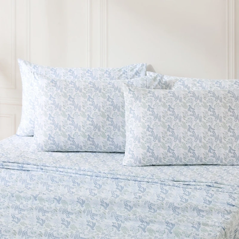 Blue Botanical 6-pc. King Sheet Set
