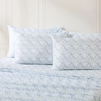 Blue Botanical 6-pc. King Sheet Set