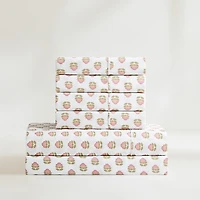 Prisha Peach Floral 6-pc. Full Sheet Set