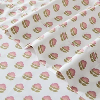 Prisha Peach Floral 6-pc. Full Sheet Set