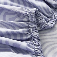 Violet Retro Waves 6-pc. Queen Sheet Set
