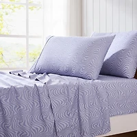 Violet Retro Waves 4-pc. Twin Sheet Set