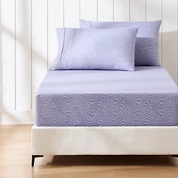 Violet Retro Waves 4-pc. Twin Sheet Set