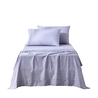 Violet Retro Waves 4-pc. Twin Sheet Set