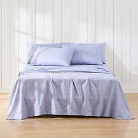 Violet Retro Waves 6-pc. Full Sheet Set