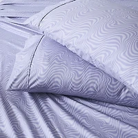Violet Retro Waves 6-pc. Full Sheet Set
