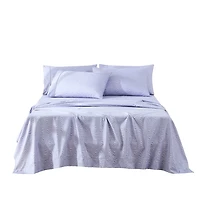 Violet Retro Waves 6-pc. Full Sheet Set