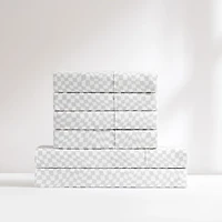 Gray Wavy Checkered 6-pc. Full Sheet Set