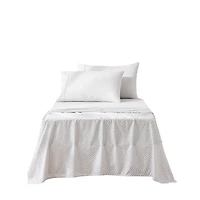 Gray Wavy Checkered 4-pc. Twin XL Sheet Set