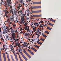 Alicia Purple Camo Floral Shower Curtain