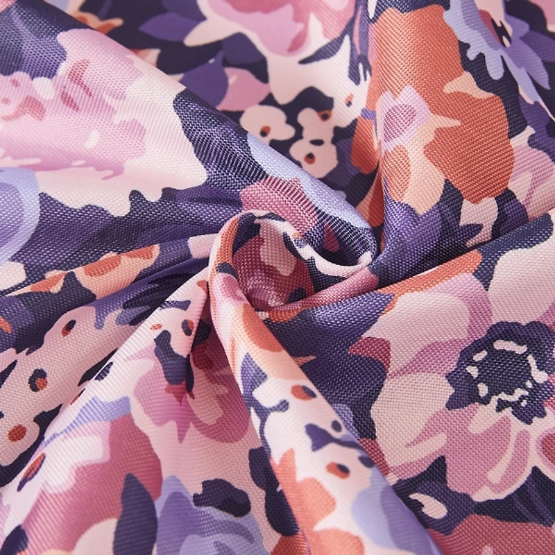 Alicia Purple Camo Floral Shower Curtain