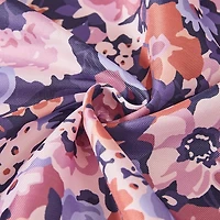 Alicia Purple Camo Floral Shower Curtain